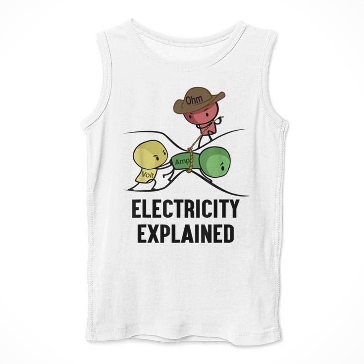 Electricity Explained Physics Nerd I Teacher School Men Tank Top, funny design Electricity Explained Physics Nerd I Teacher School Men Tank Top, funny design