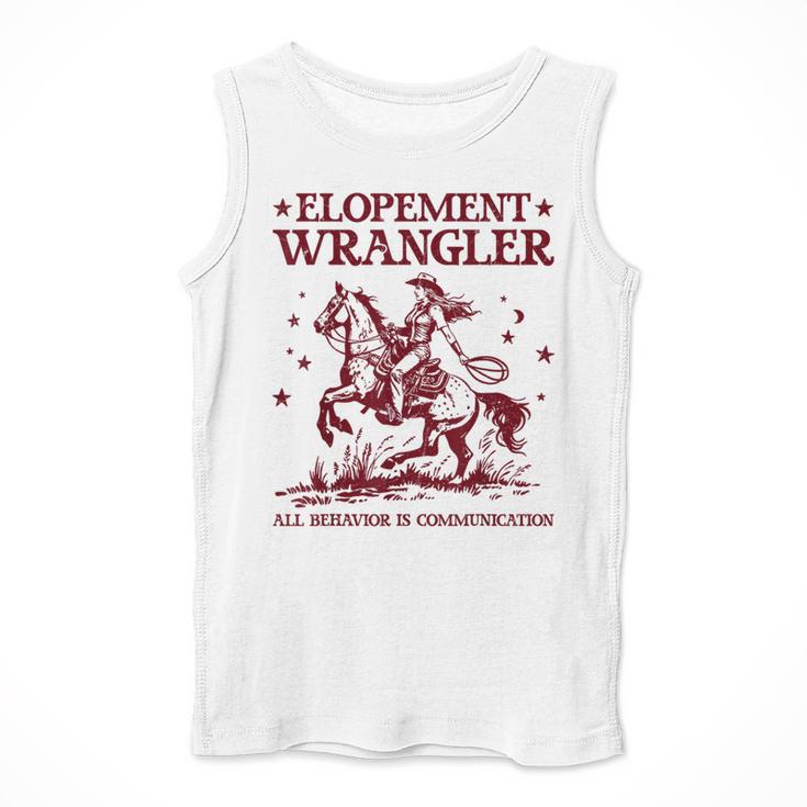 Elopement Wrangler Teacher ABA Behavior Support Cowboy Men Tank Top, funny design Elopement Wrangler Teacher ABA Behavior Support Cowboy Men Tank Top, funny design