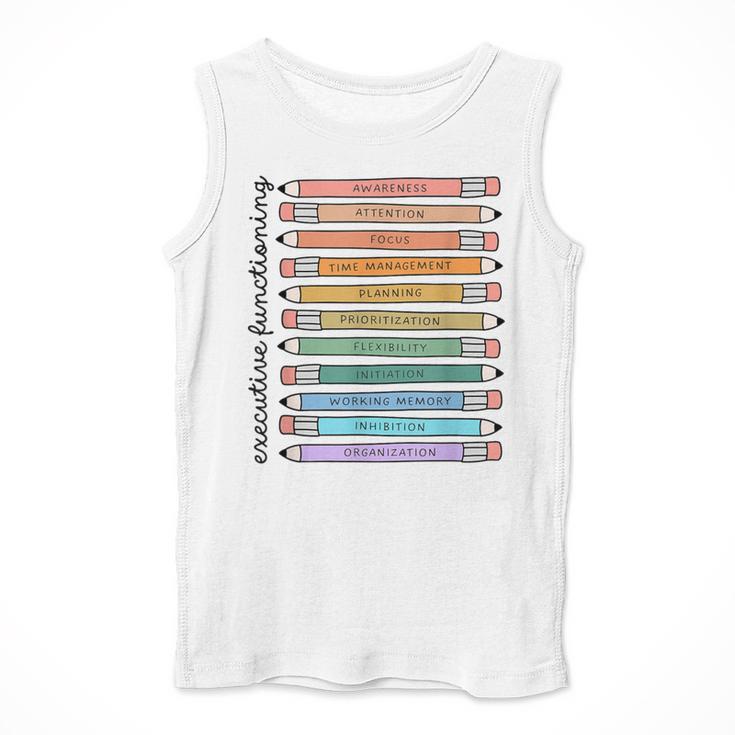 Executive Functioning Skills Back To School Sped Teacher SLP Men Tank Top, funny design