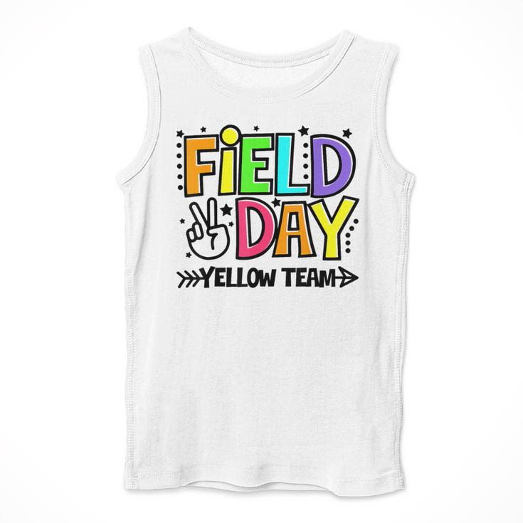Field Day Yellow Team For Teacher Kids Field Day Games Men Tank Top, funny design Field Day Yellow Team For Teacher Kids Field Day Games Men Tank Top, funny design