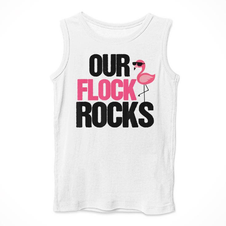 Our Flock Rocks Flamingo Mother's Day Teacher Men Tank Top, funny design Our Flock Rocks Flamingo Mother's Day Teacher Men Tank Top, funny design