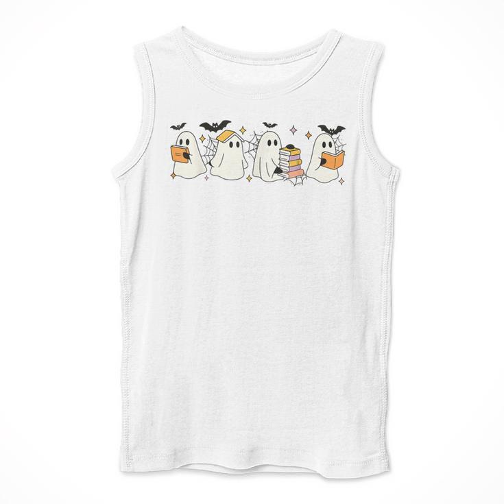 Ghosts Reading Books Library Halloween Teacher Men Women Kid Men Tank Top, funny design Ghosts Reading Books Library Halloween Teacher Men Women Kid Men Tank Top, funny design