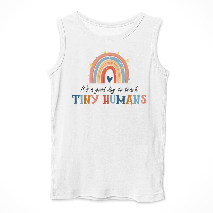 Good Day To Teach Tiny Humans Rainbow Teacher Men Tank Top, funny design Good Day To Teach Tiny Humans Rainbow Teacher Men Tank Top, funny design