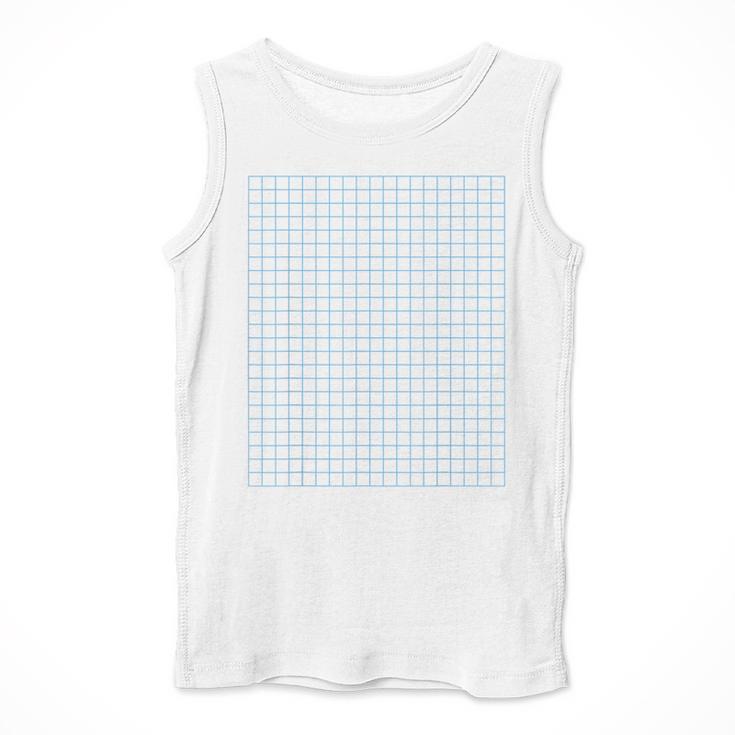 Graph Paper Engineer Architecture Math Teacher Costume Men Tank Top, funny design