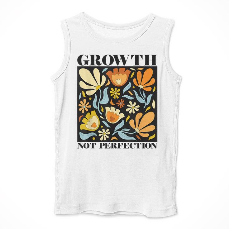 Growth Not Perfection Abstract Florals SPED Teacher Men Tank Top, funny design Growth Not Perfection Abstract Florals SPED Teacher Men Tank Top, funny design