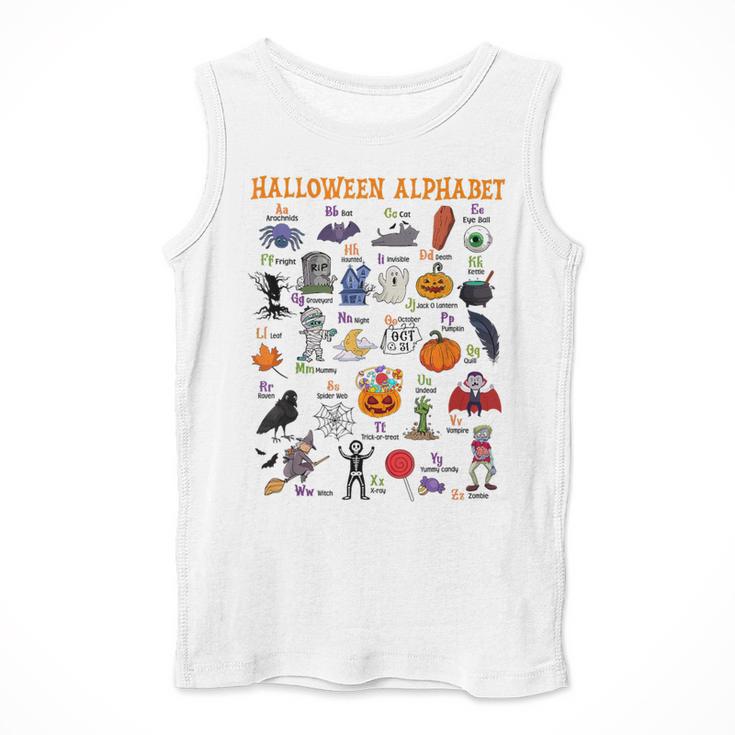 Halloween Alphabet ABCs Learning Kindergarten Teacher Men Tank Top, funny design Halloween Alphabet ABCs Learning Kindergarten Teacher Men Tank Top, funny design
