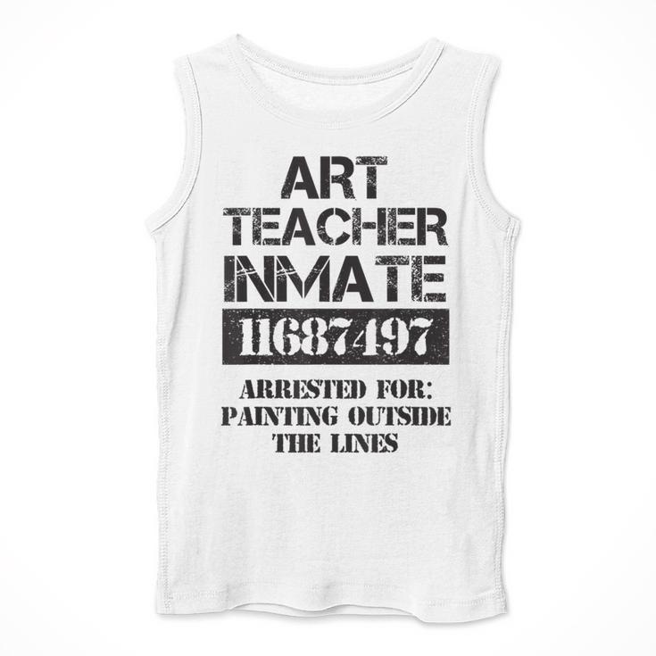 Halloween Art Teacher Prisoner Costume Men Tank Top, funny design Halloween Art Teacher Prisoner Costume Men Tank Top, funny design