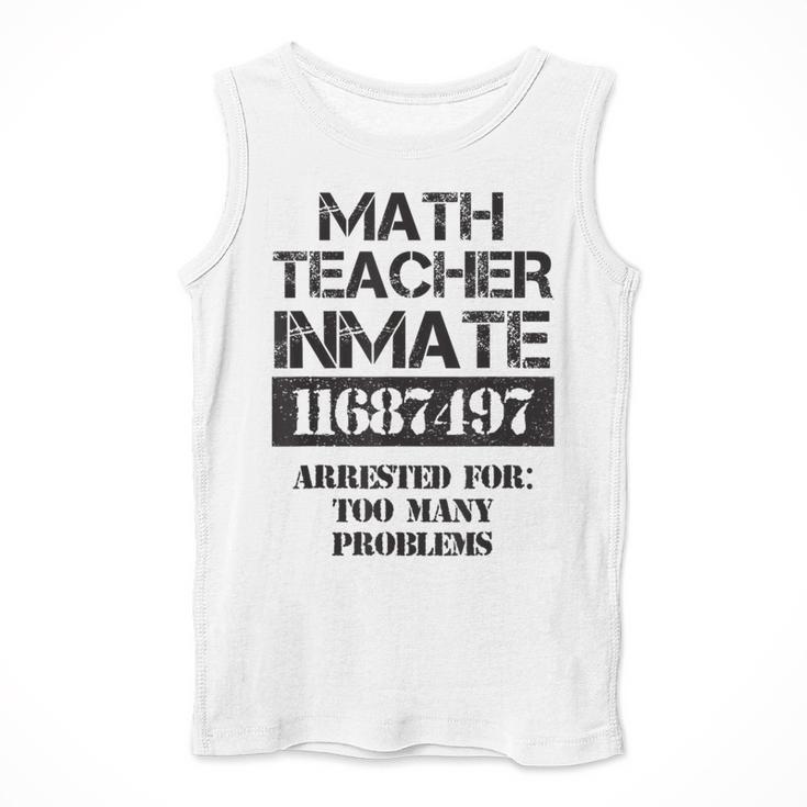Halloween Math Teacher Prisoner Costume Men Tank Top, funny design Halloween Math Teacher Prisoner Costume Men Tank Top, funny design