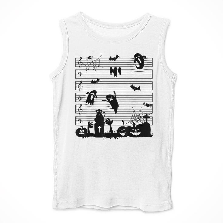 Halloween Music Note Clefs Spooky Ghost For Music Teacher Men Tank Top, funny design Halloween Music Note Clefs Spooky Ghost For Music Teacher Men Tank Top, funny design