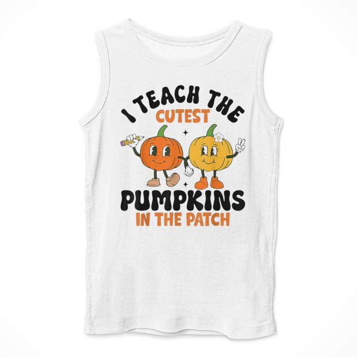 Halloween Teacher I Teach The Cutest Pumpkins In The Patch Men Tank Top, funny design Halloween Teacher I Teach The Cutest Pumpkins In The Patch Men Tank Top, funny design