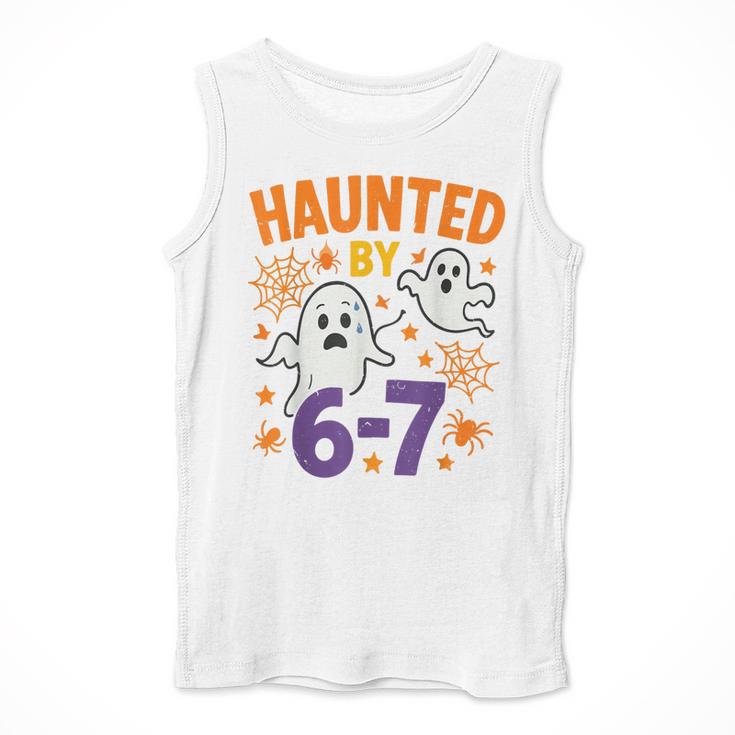 Haunted 67 Ghost Math Teacher Halloween Costume Math Pun Men Tank Top, funny design Haunted 67 Ghost Math Teacher Halloween Costume Math Pun Men Tank Top, funny design