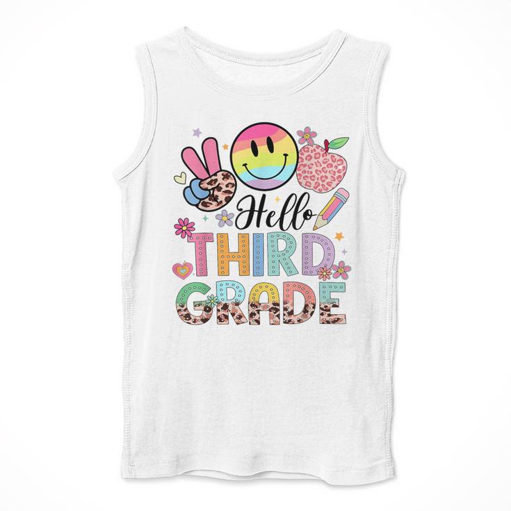 Hello 3rd Grade Boy Girl Teacher Back To School 3rd Grade Men Tank Top, funny design Hello 3rd Grade Boy Girl Teacher Back To School 3rd Grade Men Tank Top, funny design