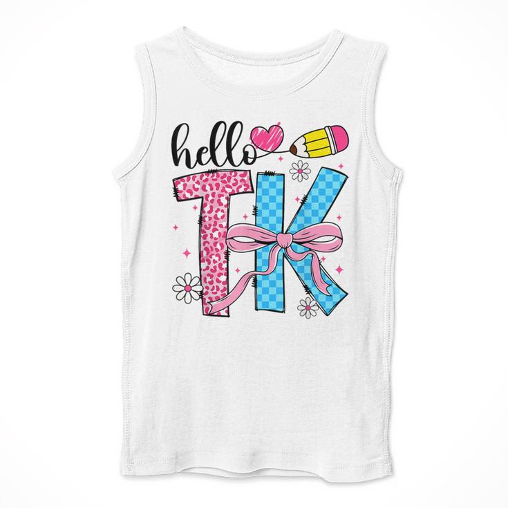 Hello TK Transitional Kindergarten Back To School Teacher Men Tank Top, funny design Hello TK Transitional Kindergarten Back To School Teacher Men Tank Top, funny design