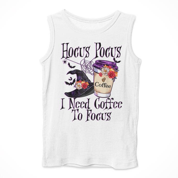 Hocus Pocus I Need Coffee To Focus Halloween Teacher Men Tank Top, funny design Hocus Pocus I Need Coffee To Focus Halloween Teacher Men Tank Top, funny design