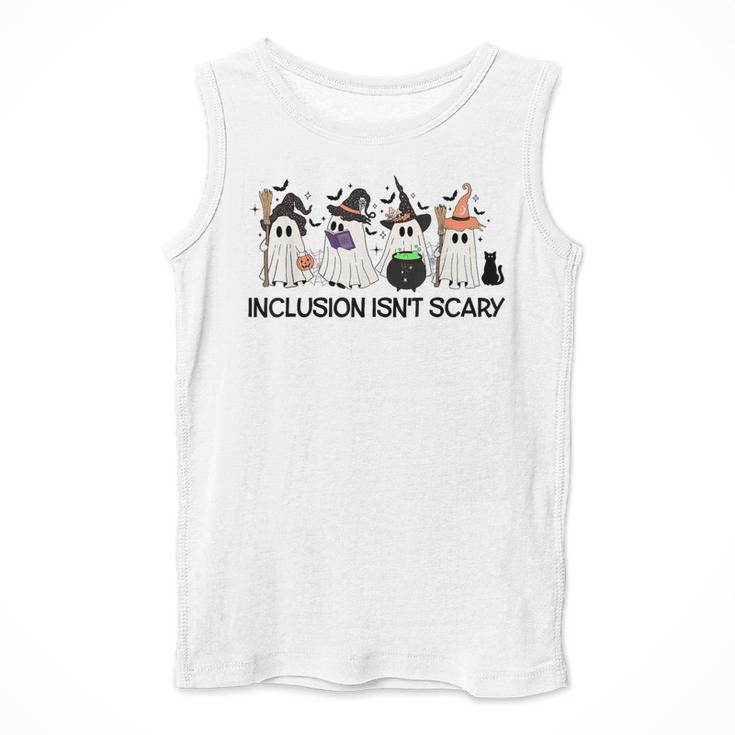 Inclusion Isn't Scary Boo Ghost Halloween Sped Teacher Men Tank Top, funny design Inclusion Isn't Scary Boo Ghost Halloween Sped Teacher Men Tank Top, funny design