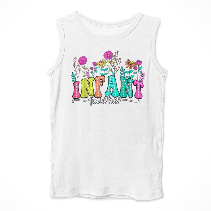Infant Teacher Floral First Day Back To School Teaching Men Tank Top, funny design Infant Teacher Floral First Day Back To School Teaching Men Tank Top, funny design