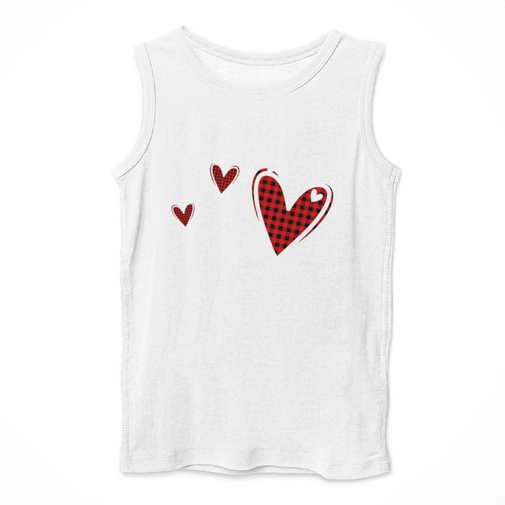 Kindergarten Has My Heart Buffalo Print Teacher Valentine Men Tank Top, funny design