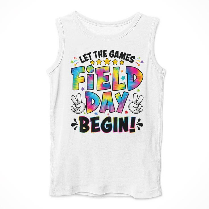 Let The Games Field Day Begin Tie Dye Adults Teacher Kids Men Tank Top, funny design