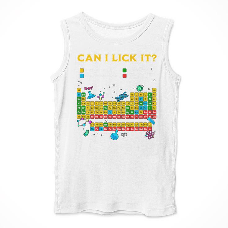 Can I Lick It Periodic Table Science Teacher Student Premium Tri-Blend Men Tank Top, Science Teacher Gifts, funny design