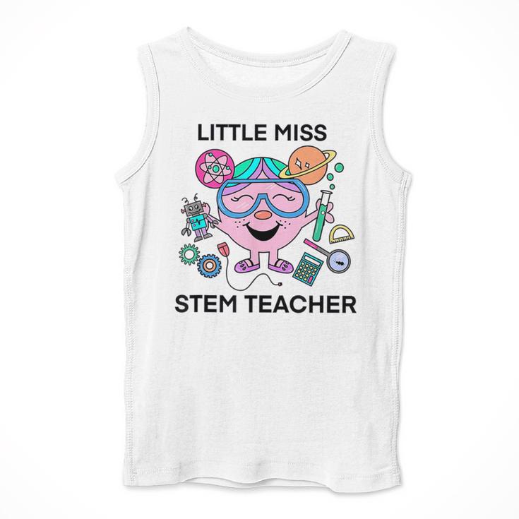Little Miss Stem Teacher Men Tank Top, funny design