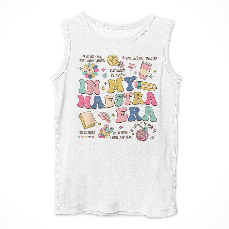 In My Maestra Era Spanish Bilingual Teacher First Day Men Tank Top, funny design In My Maestra Era Spanish Bilingual Teacher First Day Men Tank Top, funny design