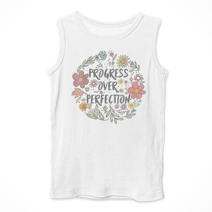 Motivational Progress Over Perfection Back To School Teacher Men Tank Top, funny design Motivational Progress Over Perfection Back To School Teacher Men Tank Top, funny design