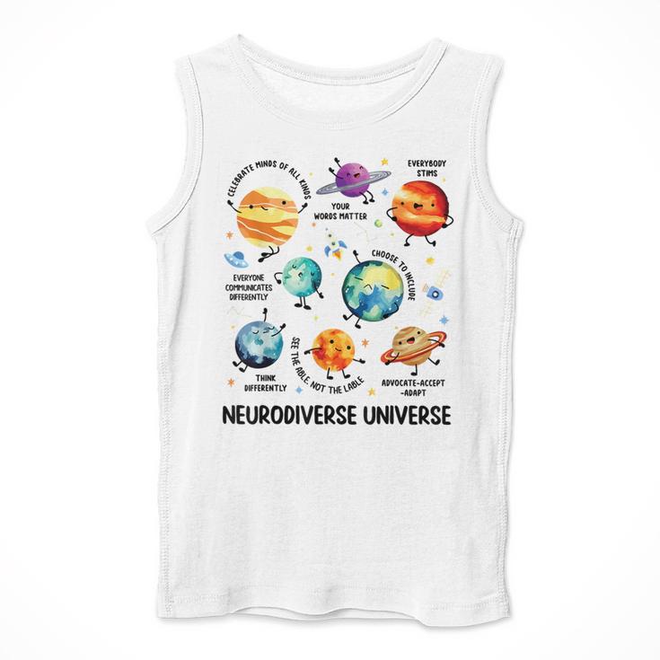 Neurodiverse Universe Space Planet Special Education Teacher Men Tank Top, funny design Neurodiverse Universe Space Planet Special Education Teacher Men Tank Top, funny design