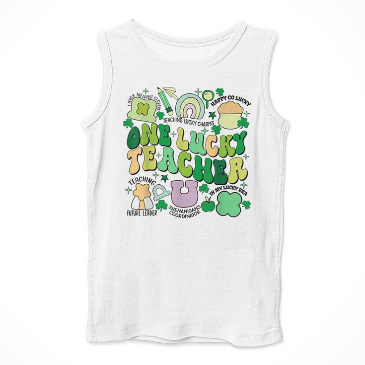 One Lucky Teacher St Patrick's Day Irish Teacher Lucky Era Men Tank Top, funny design One Lucky Teacher St Patrick's Day Irish Teacher Lucky Era Men Tank Top, funny design