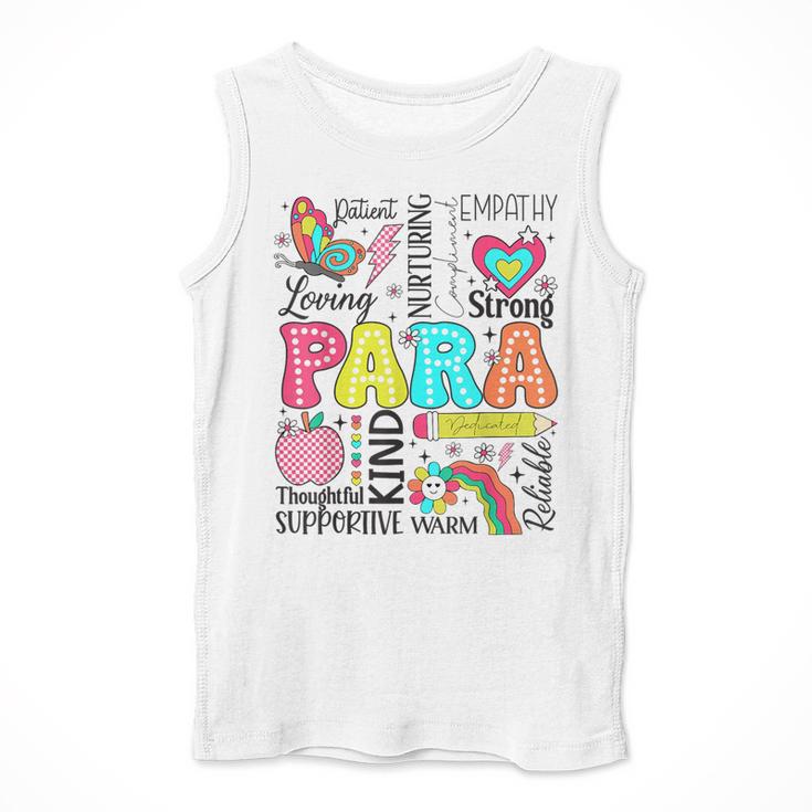 Para Paraprofessional Paraeducator Teacher Back To School Men Tank Top, funny design Para Paraprofessional Paraeducator Teacher Back To School Men Tank Top, funny design