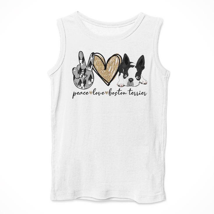 Peace Love Boston Terrier Boston Terrier Lover Dog Mom Men Tank Top, Mom Gifts, Boston Terrier Mom Gifts, funny design