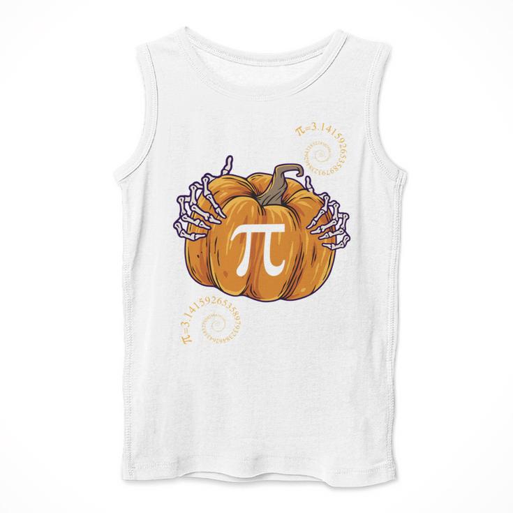 Pi Day Pumpkin Pi Math Teacher Halloween Costume Men Tank Top, funny design