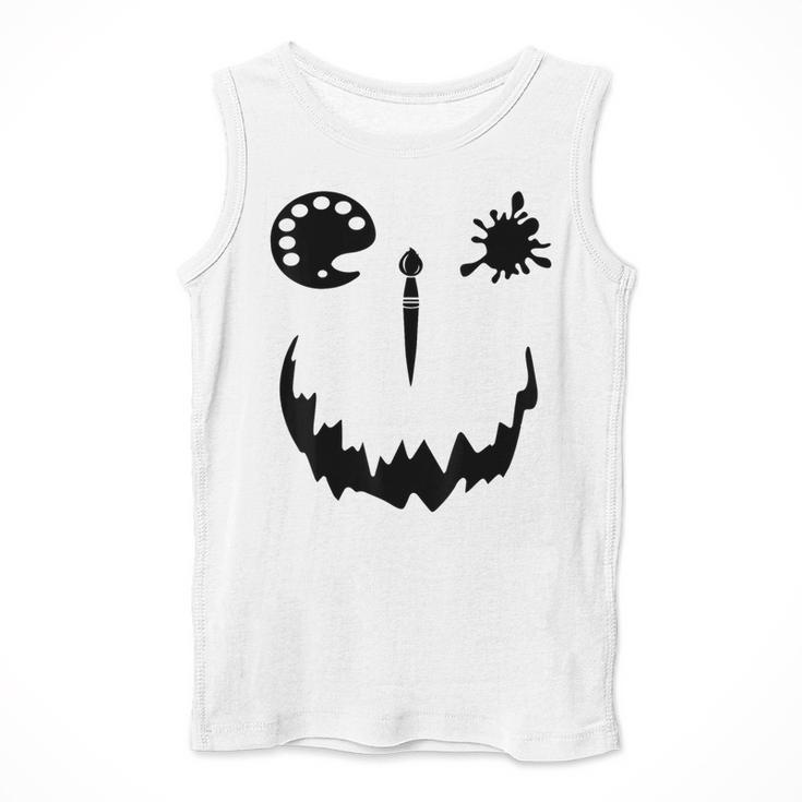 Pumpkin Artist Halloween Art Teacher Men Tank Top, funny design