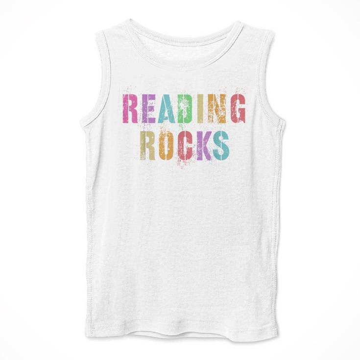 READING ROCKS English Teacher ELA ABCD Read Star Kinder Men Tank Top, English Teacher Gifts, funny design READING ROCKS English Teacher ELA ABCD Read Star Kinder Men Tank Top, English Teacher Gifts, funny design