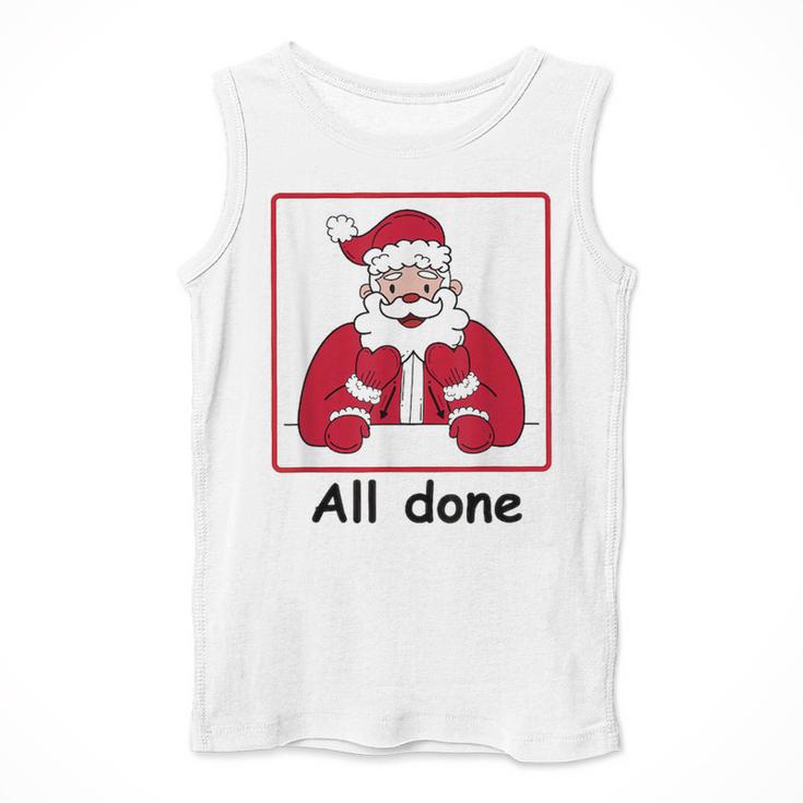 Retro All Done Christmas Special Ed Teacher Team Santa Women Men Tank Top, funny design Retro All Done Christmas Special Ed Teacher Team Santa Women Men Tank Top, funny design