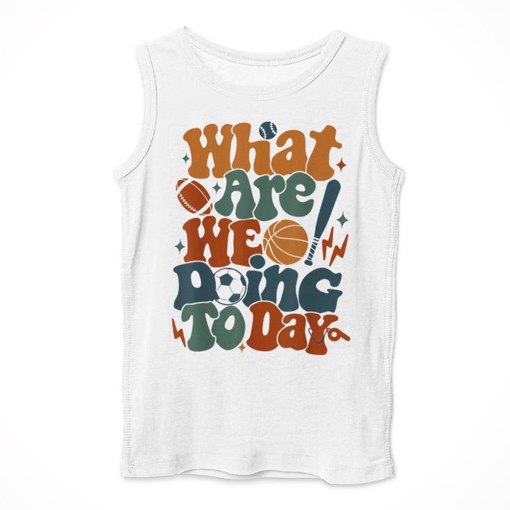 Retro PE Teacher What Are We Doing Today School Coach Women Men Tank Top, Pe Teacher Gifts, funny design Retro PE Teacher What Are We Doing Today School Coach Women Men Tank Top, Pe Teacher Gifts, funny design