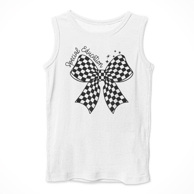 Retro Special Education Squad Coquette Bow SPED Teacher Men Tank Top, funny design Retro Special Education Squad Coquette Bow SPED Teacher Men Tank Top, funny design