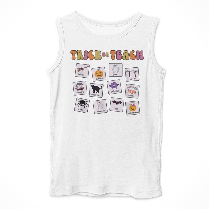 Retro Trick Or Treat Halloween Special Education Teacher Men Tank Top, funny design Retro Trick Or Treat Halloween Special Education Teacher Men Tank Top, funny design