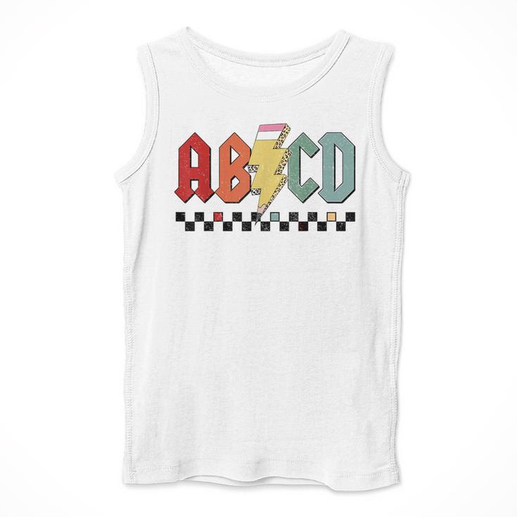 Rock Abcd Back To School Abcd Preschool Teacher Appreciation Men Tank Top, funny design Rock Abcd Back To School Abcd Preschool Teacher Appreciation Men Tank Top, funny design