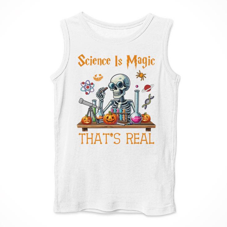 Science Is Magic Halloween Skeleton Students Teacher Men Tank Top, Science Teacher Gifts, funny design Science Is Magic Halloween Skeleton Students Teacher Men Tank Top, Science Teacher Gifts, funny design