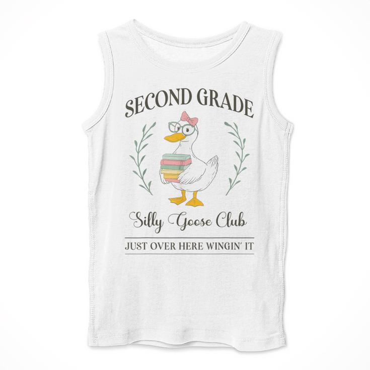 Second Grade Silly Goose Club For Teacher Or Student Men Tank Top, funny design Second Grade Silly Goose Club For Teacher Or Student Men Tank Top, funny design