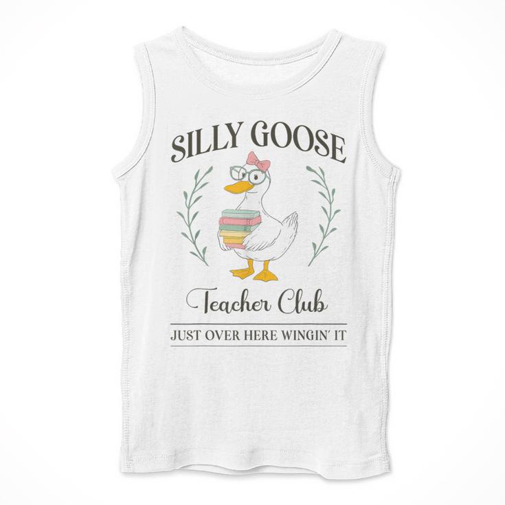 Silly Goose Teacher Club Men Tank Top, funny design Silly Goose Teacher Club Men Tank Top, funny design