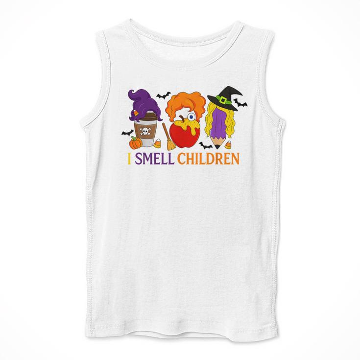 I Smell Children Witch Teacher Halloween Trick Or Teach Men Tank Top, funny design I Smell Children Witch Teacher Halloween Trick Or Teach Men Tank Top, funny design