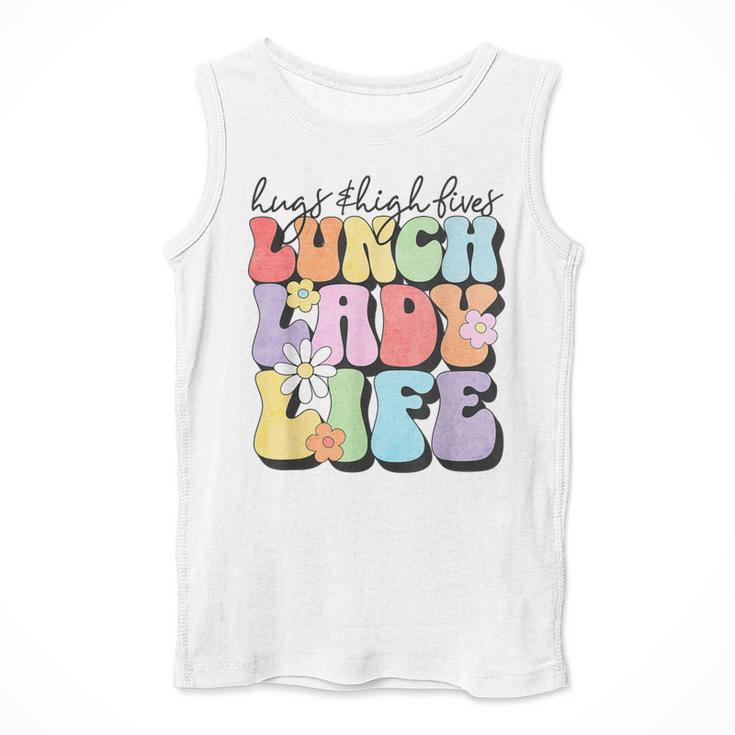 Soul Bleach Teacher Staff First Day Of School Last Hugs & High Fives Lunch Lady Vibes Blue Classic Fit Men Tank Top, funny design Soul Bleach Teacher Staff First Day Of School Last Hugs & High Fives Lunch Lady Vibes Blue Classic Fit Men Tank Top, funny design