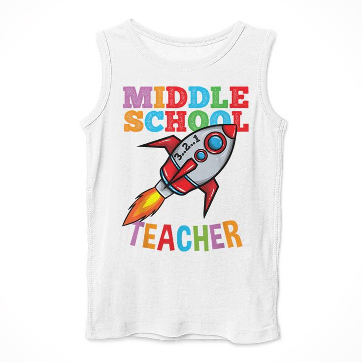 Space Middle School Teacher Back To School Men Women Kids Men Tank Top, funny design