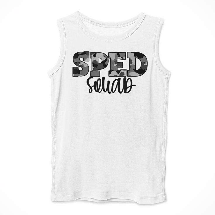 Special Education Squad Camo SPED Teacher Men Tank Top, funny design Special Education Squad Camo SPED Teacher Men Tank Top, funny design