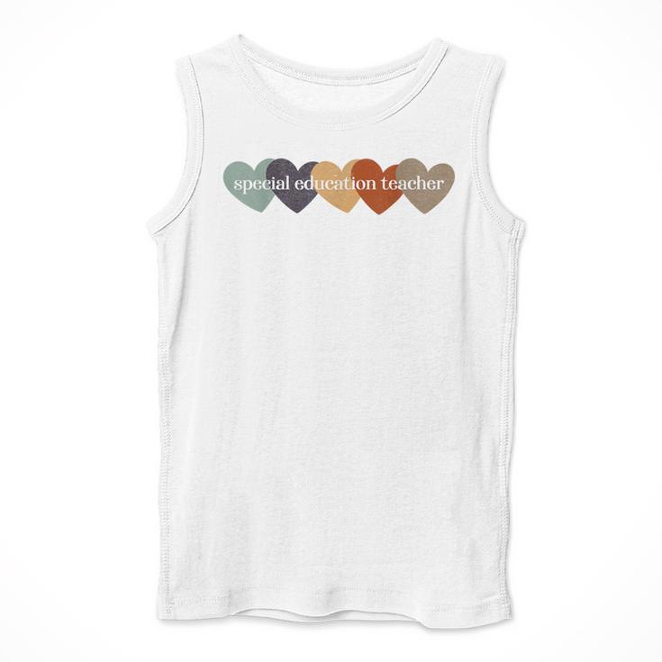 Special Education Teacher Heart Back To School Teach Rainbow Men Women Girls Kids Men Tank Top, funny design Special Education Teacher Heart Back To School Teach Rainbow Men Women Girls Kids Men Tank Top, funny design
