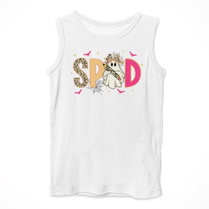 Sped Teacher Halloween Ghost Special Education Preppy Fall Men Tank Top, funny design Sped Teacher Halloween Ghost Special Education Preppy Fall Men Tank Top, funny design