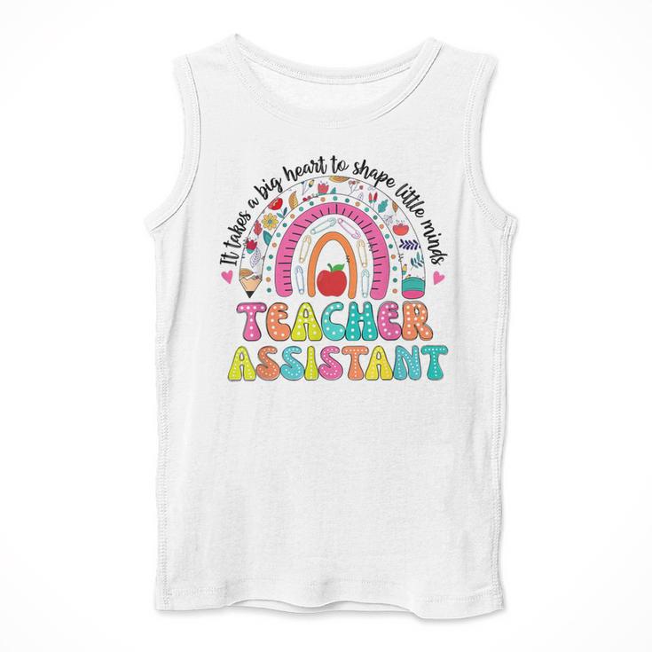 It Takes A Big Heart To Shape Little Minds Teacher Assistant Men Tank Top, funny design It Takes A Big Heart To Shape Little Minds Teacher Assistant Men Tank Top, funny design