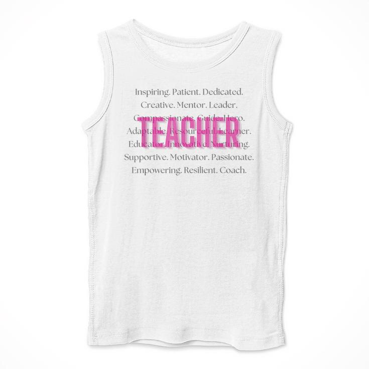 TEACH Inspirational Teacher Comfortable & Stylish T-Shirt Men Tank Top, funny design