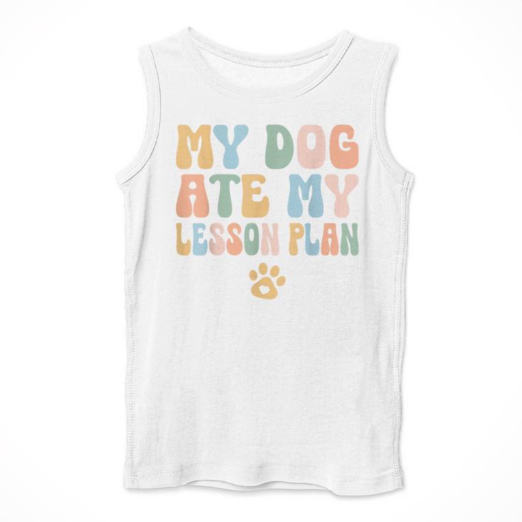 Teacher My Dog Ate My Lesson Plan Teacher Lesson Plan Men Tank Top, funny design Teacher My Dog Ate My Lesson Plan Teacher Lesson Plan Men Tank Top, funny design